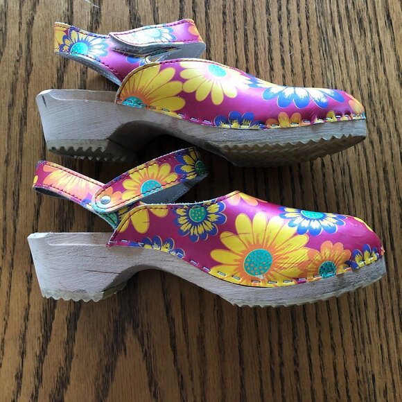 Hanna Andersson Clogs Shoes Floral 39 - Picture 5 of 6